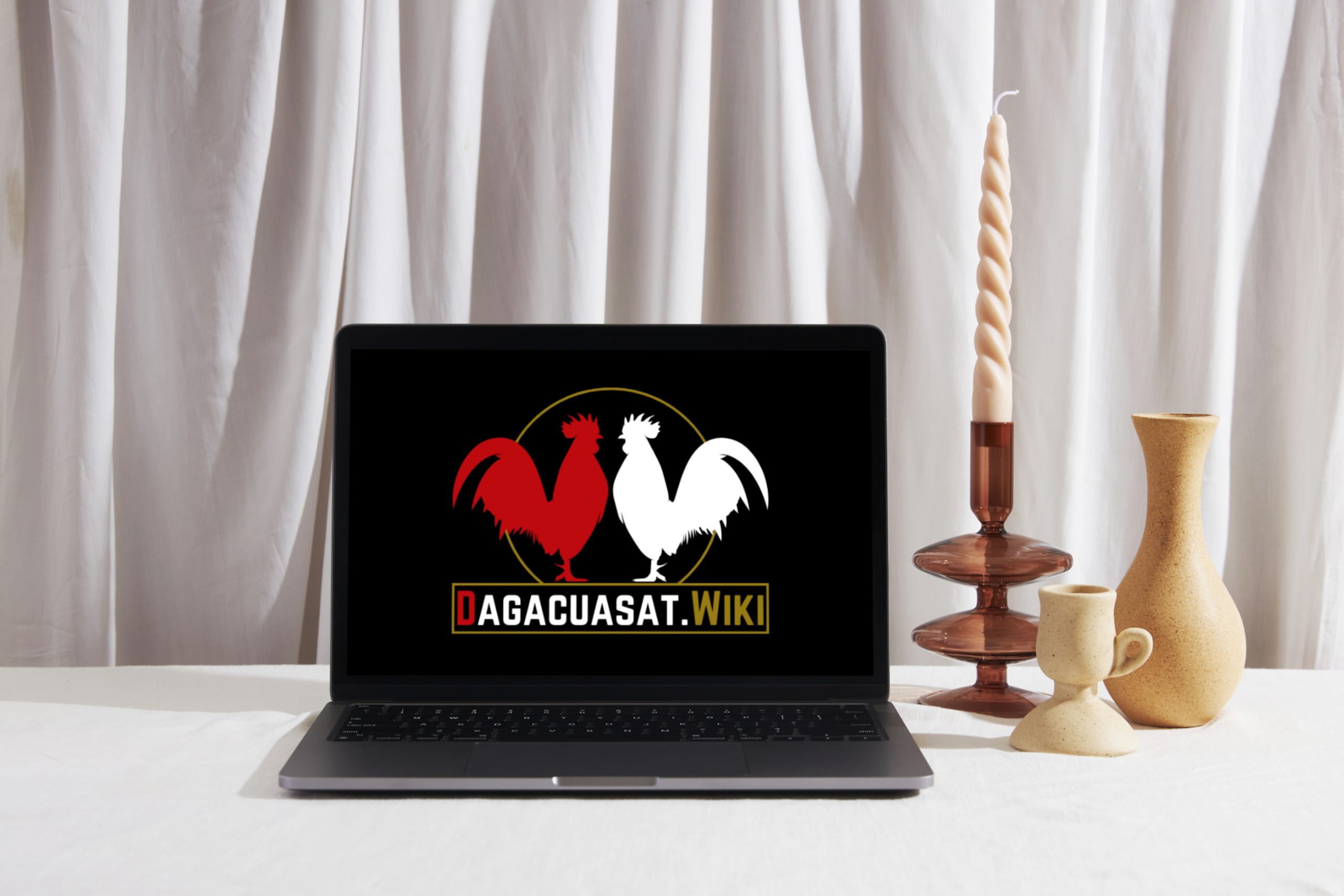 Logo Dagacuasat.Wiki trên màn hình máy tính xách tay